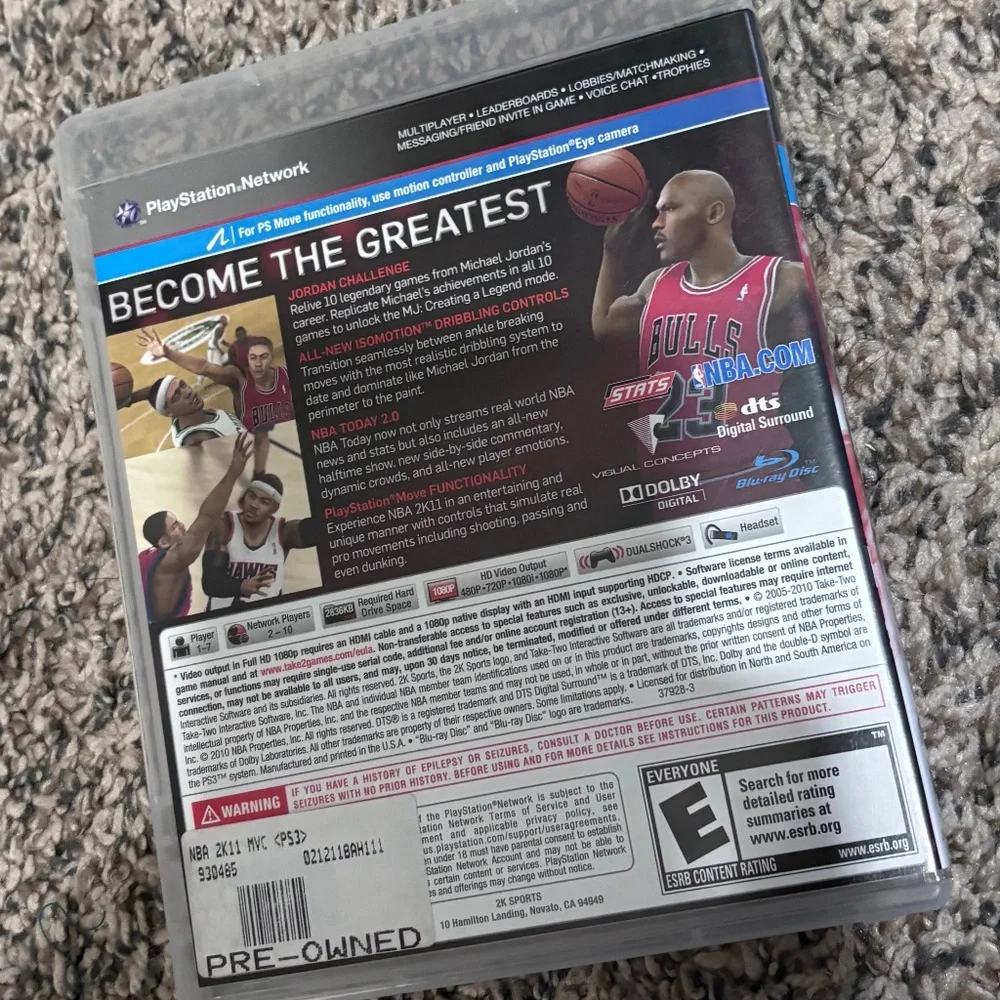 NBA 2K11 PlayStation 3 video game